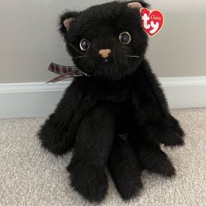 TY Purrecious Stuffed Black Cat